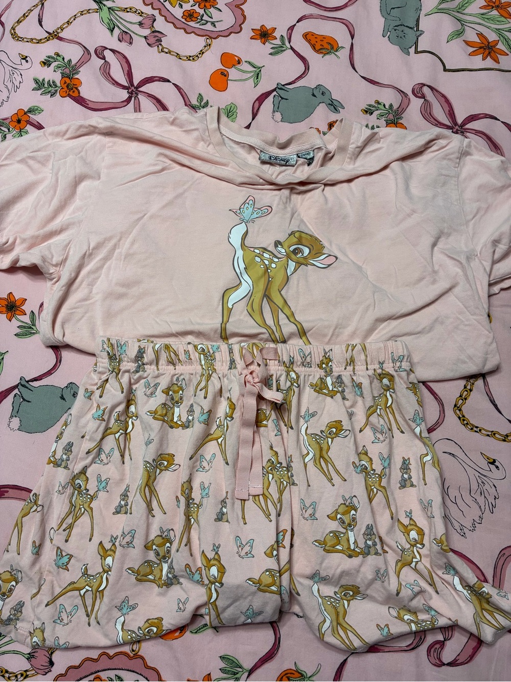 Disney Pink Bambi Short Pajama Set